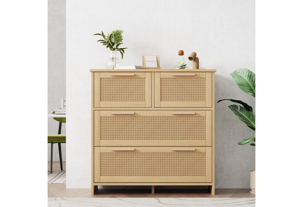 Flieks Sideboard // Rattanschrank // natur