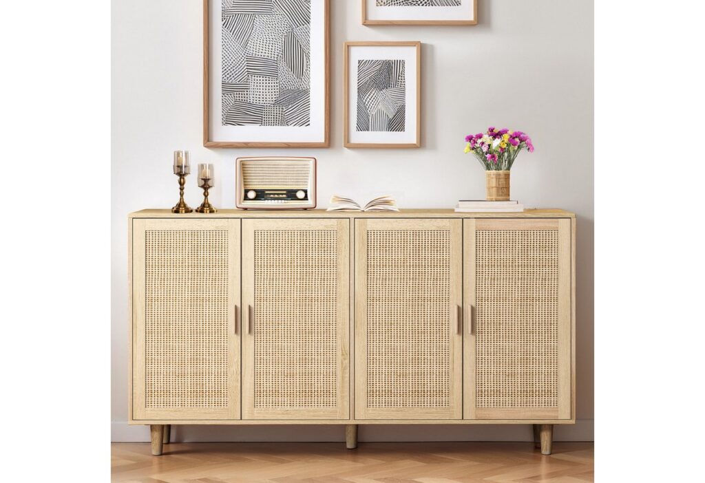 Sideboard // Rattanschrank // natur