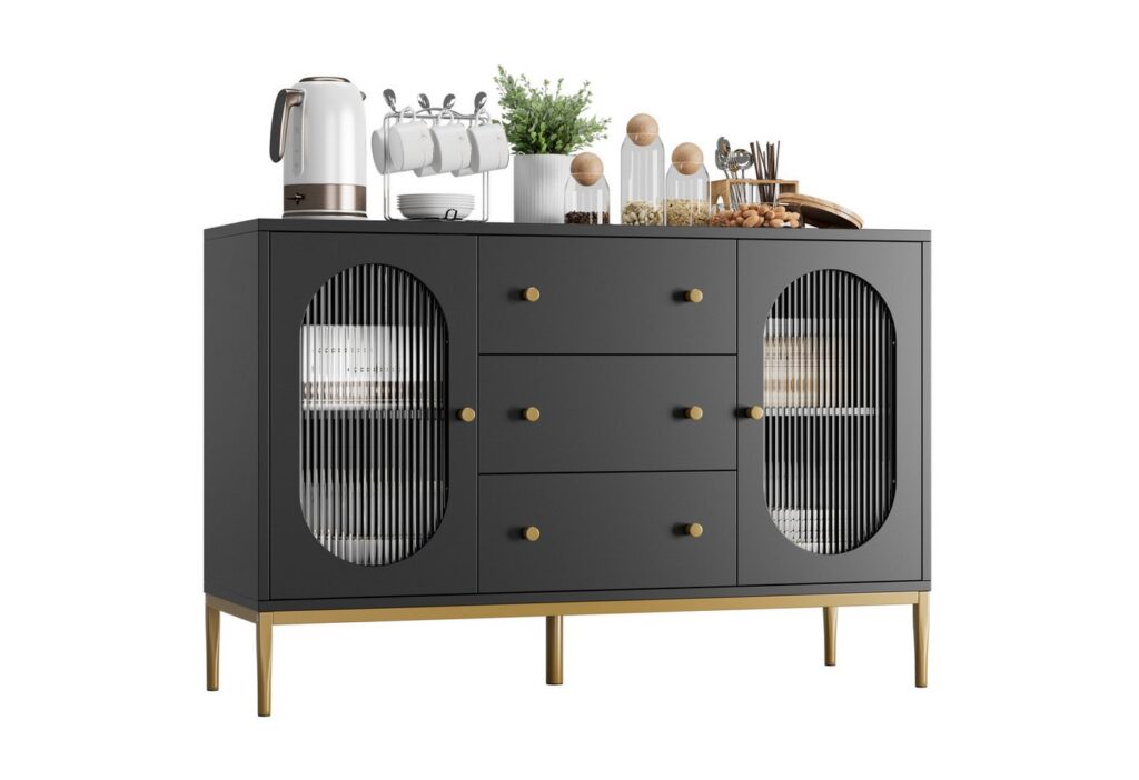 Sideboard // gold-grau